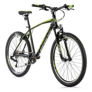 Vélo électrique VTT musculaire Leader Fox Mxc 2023 - noir/vert - 150/158 cm