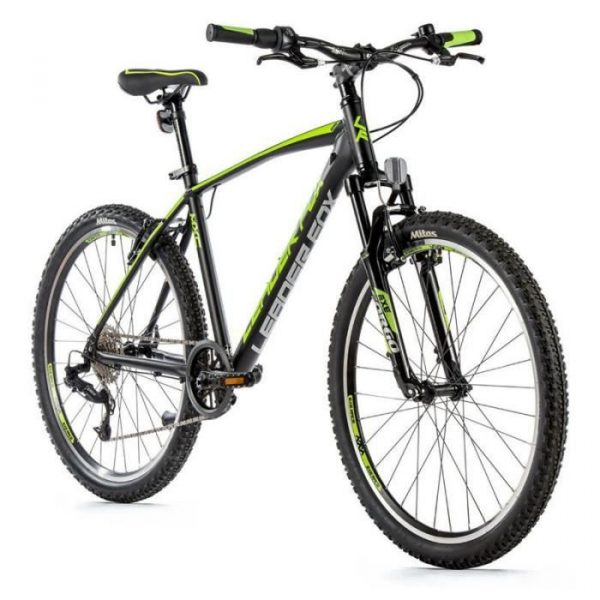 Vélo électrique VTT musculaire Leader Fox Mxc 2023 - noir/vert - 160/168 cm