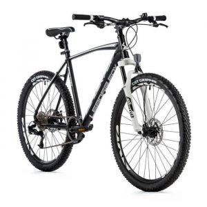 Vélo électrique VTT musculaire cadre alu Leader Fox Factor 2023 - noir/blanc - 150/158 cm