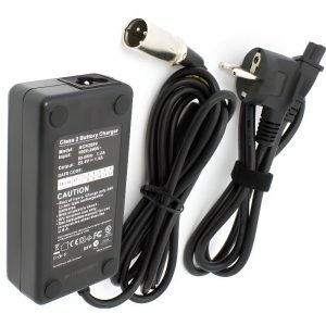 vhbw 220V (1500mA) alimentation 220V (1500mA) câble chargeur chargeur 52W pour e-bike, pedelec, vélo électrique batteries 24V avec