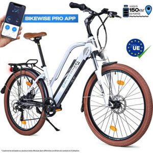 Bluewheel Vélo électrique BXB85 innovant 26 pouces pour femme 14,4/16 Ah -, moteur 250 W, batterie lithium-ion