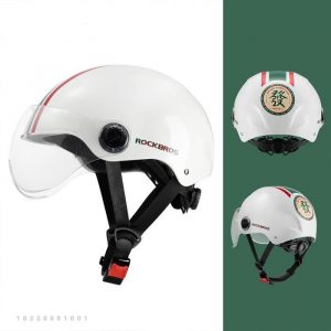 Casque de vélo,casque de Scooter, lunettes amovibles, pour vélo électrique, Snowboard, moto, chapeau de sport - green[D3641]