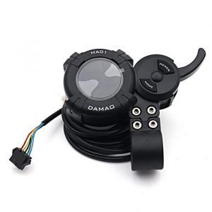 DAMAO-Compteur LCD MA01 pour trottinette électrique,Tableau de Bord 36-72V, interrupteur pour vélo électrique avec Accélérateur