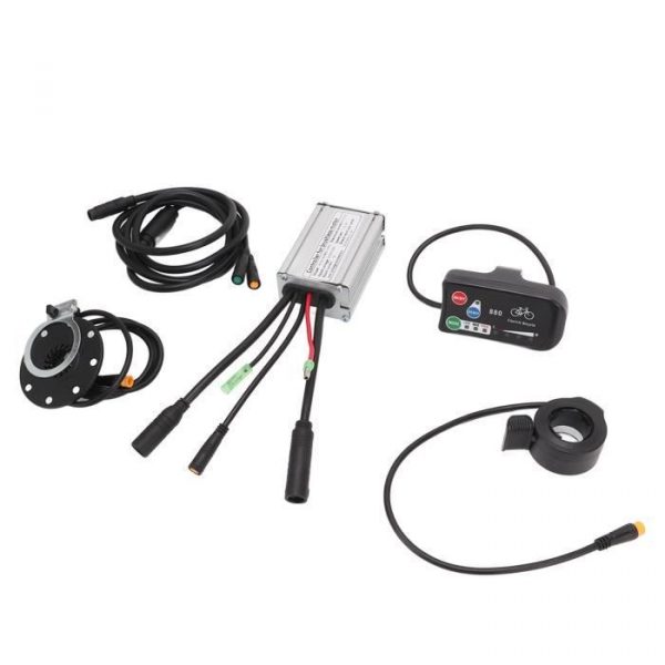 VGEBY Accessoires de vélo Kit de Conversion de vélo électrique avec contrôleur 15A LED880 mètre 1 à 2 fils Kit de Modification