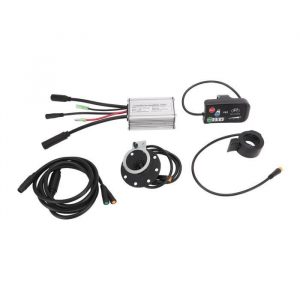 VGEBY Kit de conversion électrique pour vélo Kit de Conversion de vélo électrique avec contrôleur 15A LED880 mètre 1 à 2 fils